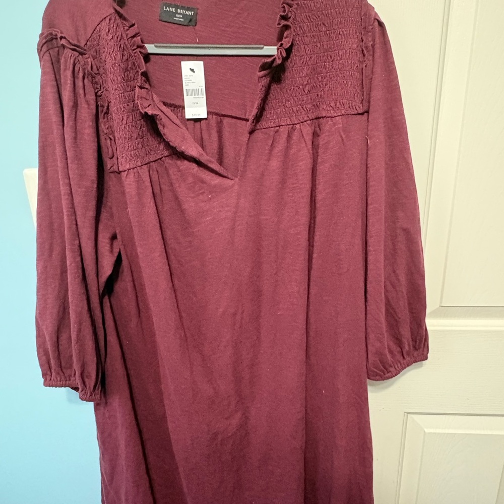 Lane Bryant Women's Deep Red Blouse